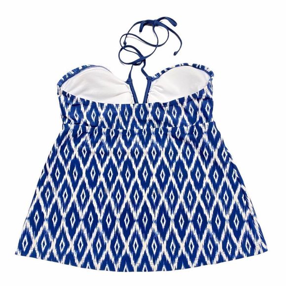 Converse One Star Halter Tankini Swimsuit Top Med Beach Nautical Vacation Camp - Picture 2 of 3